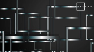 Modern Soyut Vektör Kutusu Arka Plan. beyaz degrade şeritler ile. eps 10 şablonu