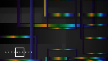 Modern Soyut Vektör Kutusu Arka Plan. renkli degrade şeritler ile. eps 10 şablonu