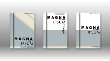 Kitap kapağı kavramı renk ve şekillerin bir kombinasyonu ile soyut geometrik arka plan. vektör tasarımı