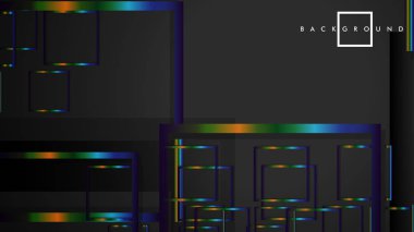 Modern Soyut Vektör Kutusu Arka Plan. renkli degrade şeritler ile. eps 10 şablonu