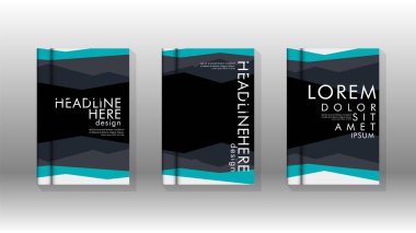 Kapak kitabı kavramı soyut geometrik arka plan renk ve şekillerin bir kombinasyonu ile