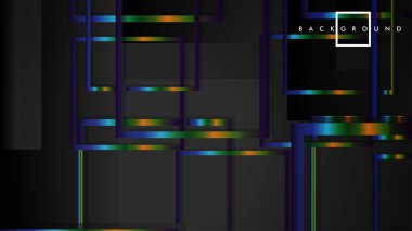 Modern Soyut Vektör Kutusu Arka Plan. renkli degrade şeritler ile. eps 10 şablonu