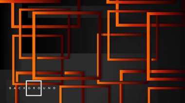 Vektör Modern Soyut Kareler Arka Planlar . siyah kırmızı turuncu degrade ile. eps 10 şablonu