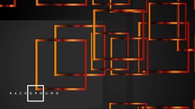 Vektör Modern Soyut Kareler Arka Planlar . siyah ve metal renk degradesi ile. eps 10 şablonu