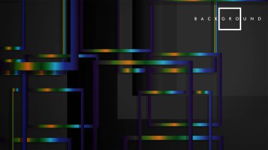 Modern Soyut Vektör Kutusu Arka Plan. renkli degrade şeritler ile. eps 10 şablonu