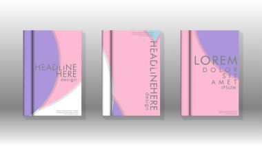 Kurumsal iş yıllık rapor kitap kapağı broşür el ilanı posteri için soyut düşük daire şekil arka plan. Eps10 vektör şablonu