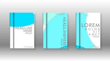 Kurumsal iş yıllık rapor kitap kapağı broşür el ilanı posteri için soyut düşük daire şekil arka plan. Eps10 vektör şablonu