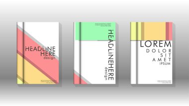 Kapak kitabı kavramı soyut geometrik arka plan renk ve şekillerin bir kombinasyonu ile