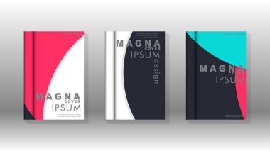 Minimal vektör tasarımı kapsar. Yuvarlak şekiller kompozisyon. Eps10 vektör şablonu