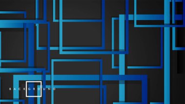 Vektör Modern Soyut Kareler Arka Planlar . siyah yeşil degrade ile. eps 10 şablonu