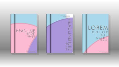 Kurumsal iş yıllık rapor kitap kapağı broşür el ilanı posteri için soyut düşük daire şekil arka plan. Eps10 vektör şablonu