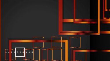 Vektör Modern Soyut Kareler Arka Planlar . siyah ve metal renk degradesi ile. eps 10 şablonu