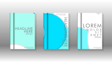 Kurumsal iş yıllık rapor kitap kapağı broşür el ilanı posteri için soyut düşük daire şekil arka plan. Eps10 vektör şablonu