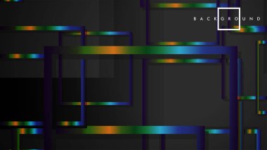 Modern Soyut Vektör Kutusu Arka Plan. renkli degrade şeritler ile. eps 10 şablonu