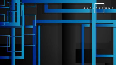 Vektör Modern Soyut Kareler Arka Planlar . siyah yeşil degrade ile. eps 10 şablonu