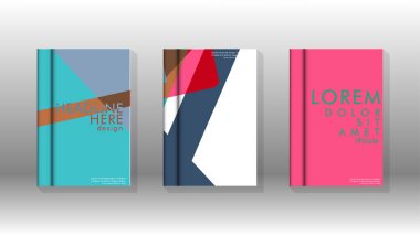 Soyut kitap kapağı düzeninin arka planı. Broşürler, dergiler, vektör şablonları vb. için. Modern tasarımlar Eps 10'da geometrik desenler oluşturur