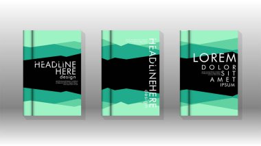 Kapak kitabı kavramı soyut geometrik arka plan renk ve şekillerin bir kombinasyonu ile