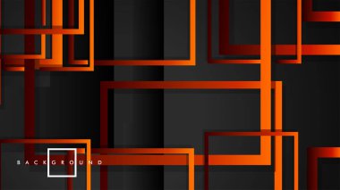Vektör Modern Soyut Kareler Arka Planlar . siyah kırmızı turuncu degrade ile. eps 10 şablonu