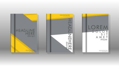 Kapak kitabı kavramı soyut geometrik arka plan renk ve şekillerin bir kombinasyonu ile