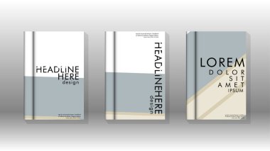 Kitap kapağı kavramı renk ve şekillerin bir kombinasyonu ile soyut geometrik arka plan. vektör tasarımı