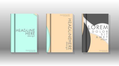 Kurumsal iş yıllık rapor kitap kapağı broşür el ilanı posteri için soyut düşük daire şekil arka plan. Eps10 vektör şablonu