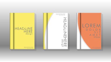 Kurumsal iş yıllık rapor kitap kapağı broşür el ilanı posteri için soyut düşük daire şekil arka plan. Eps10 vektör şablonu