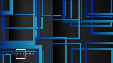 Vektör Modern Soyut Kareler Arka Planlar . siyah yeşil degrade ile. eps 10 şablonu