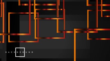 Vektör Modern Soyut Kareler Arka Planlar . siyah ve metal renk degradesi ile. eps 10 şablonu