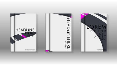 Arka kapak sıvı elemanları ile. Tasarım kavramı kitap. Fütüristik iş düzeni. Dijital poster şablonu. Tasarlamak vektör - eps10