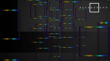 Modern Soyut Vektör Kutusu Arka Plan. renkli degrade şeritler ile. eps 10 şablonu