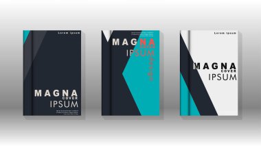 Soyut kitap kapağı düzeninin arka planı. Broşürler, dergiler, vektör şablonları vb. için. Modern tasarımlar Eps 10'da geometrik desenler oluşturur