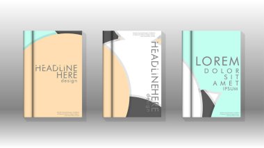 Posterler, kapaklar, broşürler, şirket yıllık iş, vb için soyut daire şekil arka planlar.