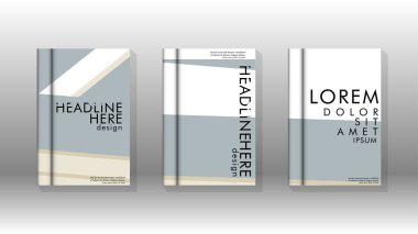 Kitap kapağı kavramı renk ve şekillerin bir kombinasyonu ile soyut geometrik arka plan. vektör tasarımı