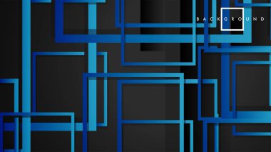 Vektör Modern Soyut Kareler Arka Planlar . siyah yeşil degrade ile. eps 10 şablonu