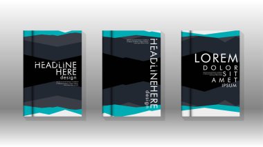 Kapak kitabı kavramı soyut geometrik arka plan renk ve şekillerin bir kombinasyonu ile