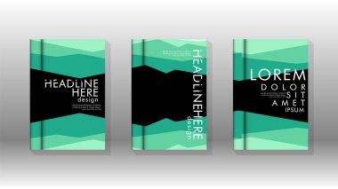 Kapak kitabı kavramı soyut geometrik arka plan renk ve şekillerin bir kombinasyonu ile