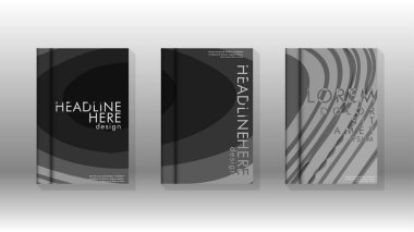 Geometrik tasarım arka planlı kapak kitabı.