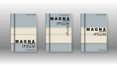 Kitap kapağı kavramı renk ve şekillerin bir kombinasyonu ile soyut geometrik arka plan. vektör tasarımı