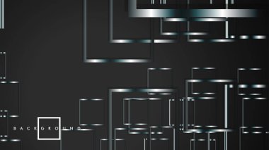 Modern Soyut Vektör Kutusu Arka Plan. beyaz degrade şeritler ile. eps 10 şablonu