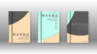 Kurumsal iş yıllık rapor kitap kapağı broşür el ilanı posteri için soyut düşük daire şekil arka plan. Eps10 vektör şablonu