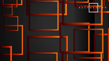 Vektör Modern Soyut Kareler Arka Planlar . siyah kırmızı turuncu degrade ile. eps 10 şablonu