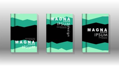 Kapak kitabı kavramı soyut geometrik arka plan renk ve şekillerin bir kombinasyonu ile