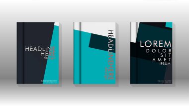 Soyut kitap kapağı düzeninin arka planı. Broşürler, dergiler, vektör şablonları vb. için. Modern tasarımlar Eps 10'da geometrik desenler oluşturur