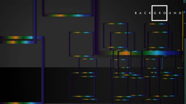 Modern Soyut Vektör Kutusu Arka Plan. renkli degrade şeritler ile. eps 10 şablonu