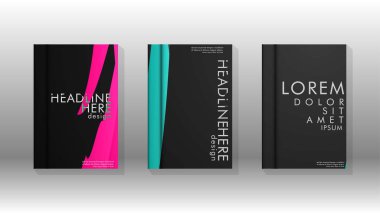 Geometrik tasarım arka planlı kapak kitabı