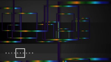 Modern Soyut Vektör Kutusu Arka Plan. renkli degrade şeritler ile. eps 10 şablonu