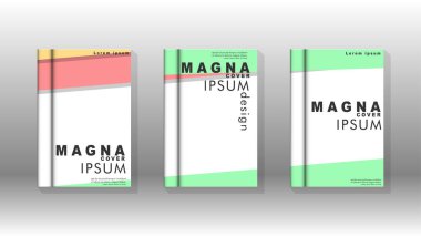Kapak kitabı kavramı soyut geometrik arka plan renk ve şekillerin bir kombinasyonu ile