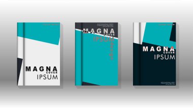 Soyut kitap kapağı düzeninin arka planı. Broşürler, dergiler, vektör şablonları vb. için. Modern tasarımlar Eps 10'da geometrik desenler oluşturur