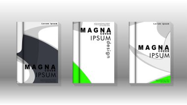 Arka kapak sıvı elemanları ile. Tasarım kavramı kitap. Fütüristik iş düzeni. Dijital poster şablonu. Tasarlamak vektör - eps10