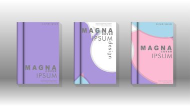 Kurumsal iş yıllık rapor kitap kapağı broşür el ilanı posteri için soyut düşük daire şekil arka plan. Eps10 vektör şablonu